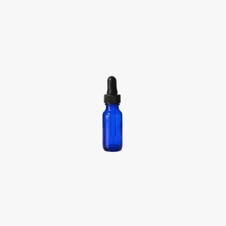 1/2 Ounce Cobalt Blue Boston Round Bottle 