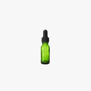 1/2 Ounce Emerald Green Boston Round Bottle