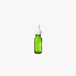 1/2 Ounce Emerald Green Boston Round Bottle