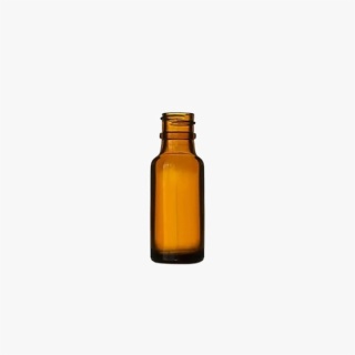 0.5oz (15ml) Amber Boston Round Glass Bottle