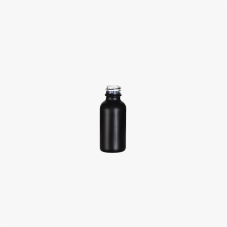 1 Ounce Black Boston Round Bottle
