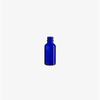 1 Ounce Cobalt Blue Boston Round Bottle