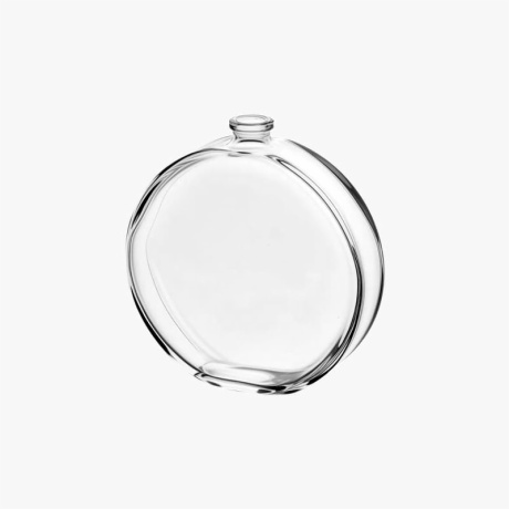 100ml Clear Flat Round Perfume Glass Bottle