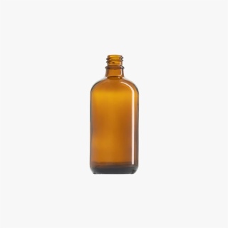 120ml Amber Euro Round Glass Bottle