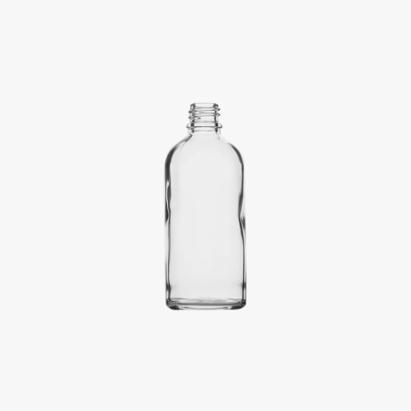 120ml Clear Euro Round Glass Bottle