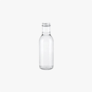 12oz Clear Glass Long Neck Sauce Bottle