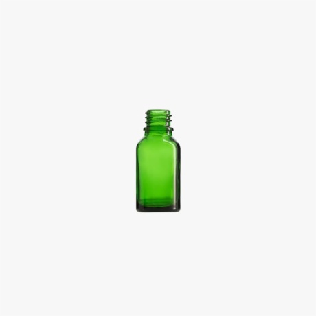 15mL Green Euro Round Glass Bottle