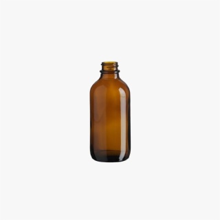 16 Ounce Amber Boston Round Bottle