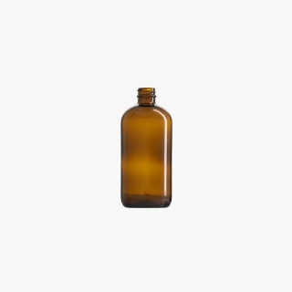 16oz (500mL) Amber Boston Round Glass Bottle