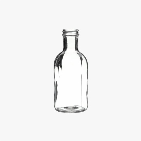 16oz Clear Glass Bottle