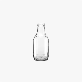 16oz Flint Glass BBQ Decanter Bottle Round