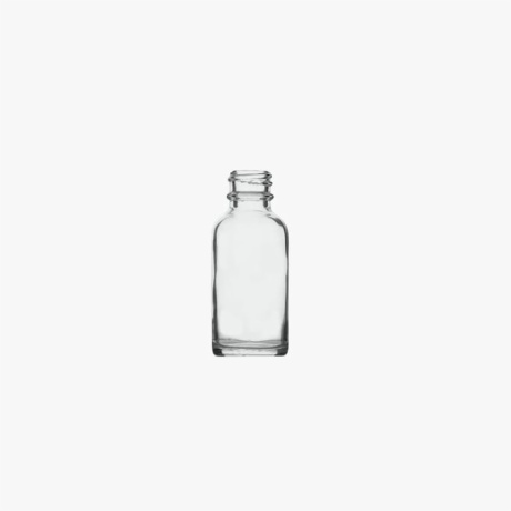 1oz Clear Boston Round Glass Bottle