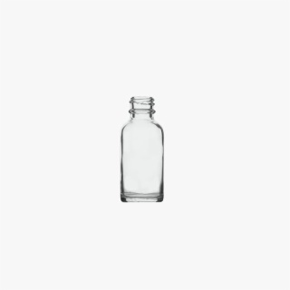 1oz Clear Boston Round Glass Bottle