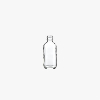 2 Ounce Clear Boston Round Bottle