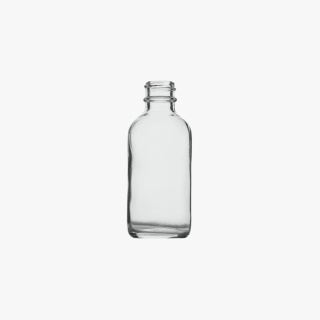 2oz(60ml) Boston Round Clear Glass