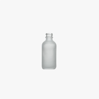2oz(60ml) Boston Round Frosted Clear Glass