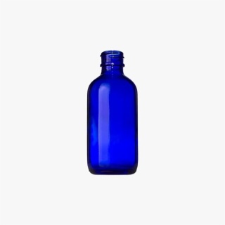 2oz (60ml) Cobalt Blue Boston Round Glass Bottle