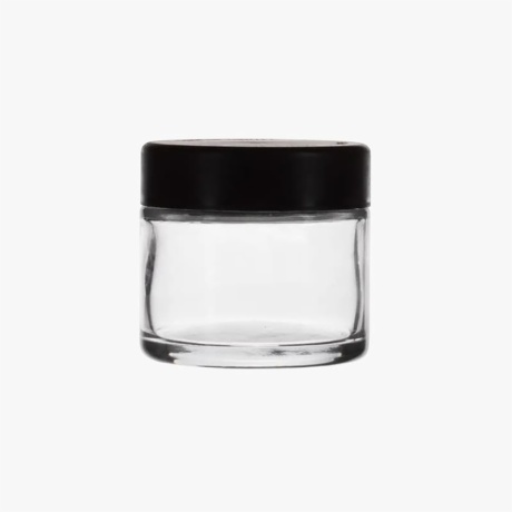 2oz Child Resistant Jar with Black Lid
