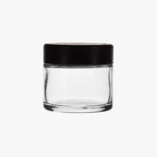 2oz Child Resistant Jar with Black Lid