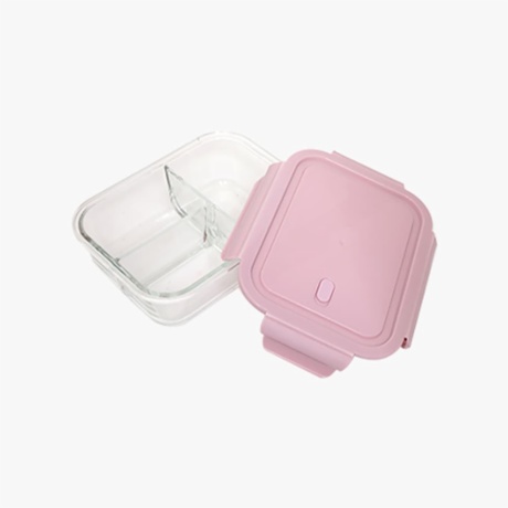 3 compartment glass containers