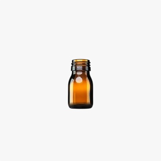 30ml Amber Glass Syrup Bottle Round