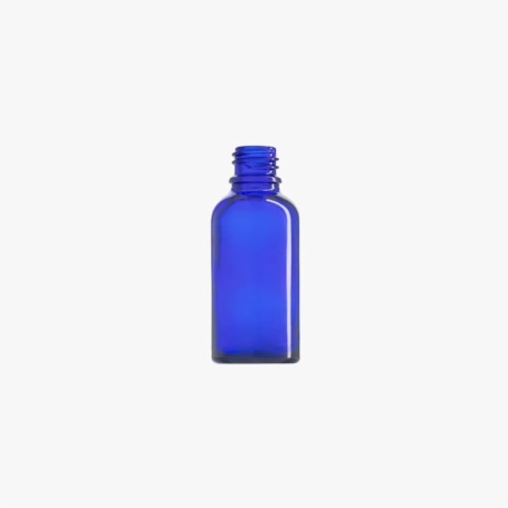30ml Blue Euro Round Glass Bottle