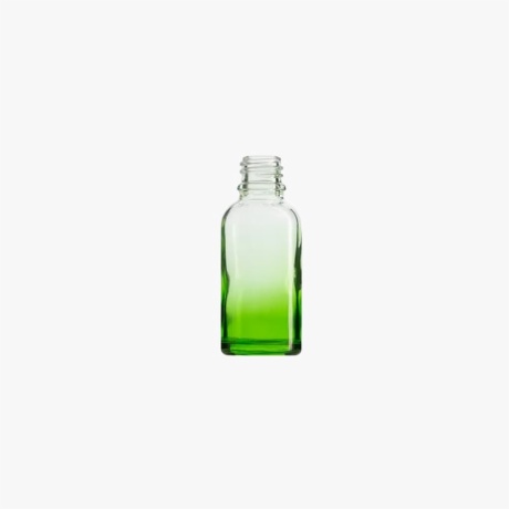 30ml Gradient Green Euro Round Glass Bottle