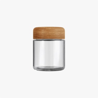 3oz Child Resistant C-Class Jar with Plastic Wood Finish Lid