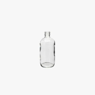 4 Ounce Clear Boston Round Glass Bottle
