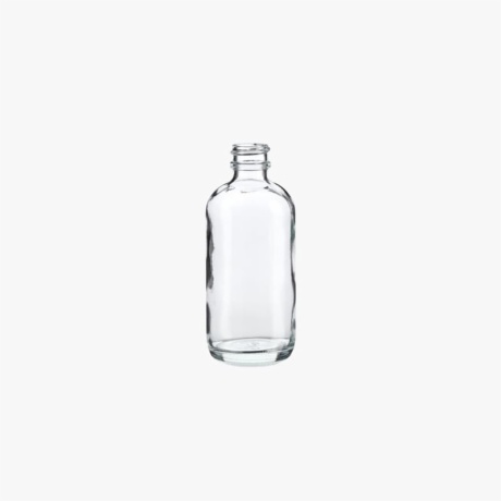 4 Ounce Clear Boston Round Bottle