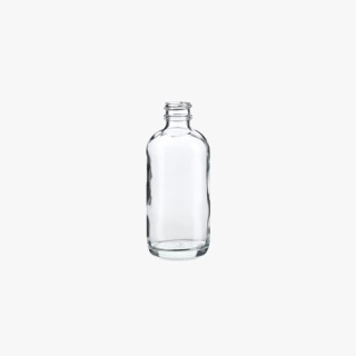 4 Ounce Clear Boston Round Bottle