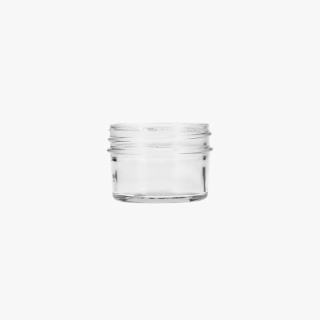 4oz (120ml) Flint (Clear) Glass Jelly Jam Round Glass Jar