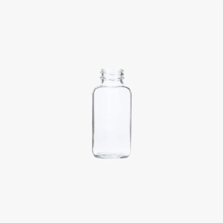4oz (120ml) Flint (Clear) Wide Mouth French Square Glass Bottle