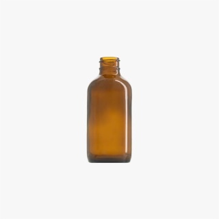 4oz Amber Boston Round Glass Bottle