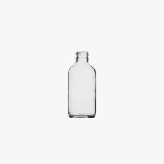 4oz Clear Boston Round Glass Bottle