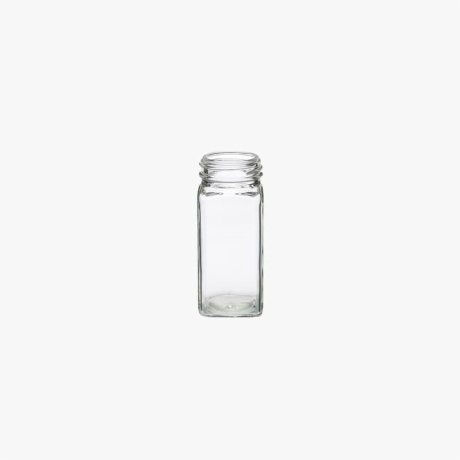 4oz Clear Square Spice Jar