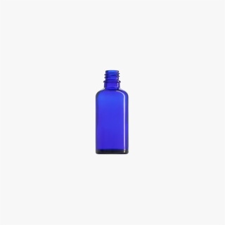 50ml Blue Euro Round Glass Bottle