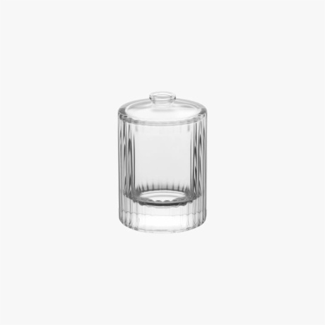 50ml Round Vertical Stripe Shape Glass Perfume Bottle