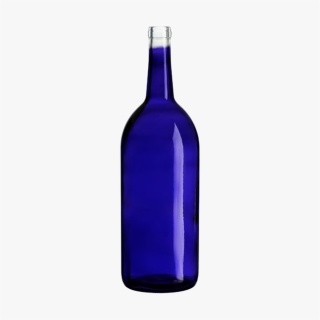 1.5L Cobalt Blue Bordeaux Wine Bottle
