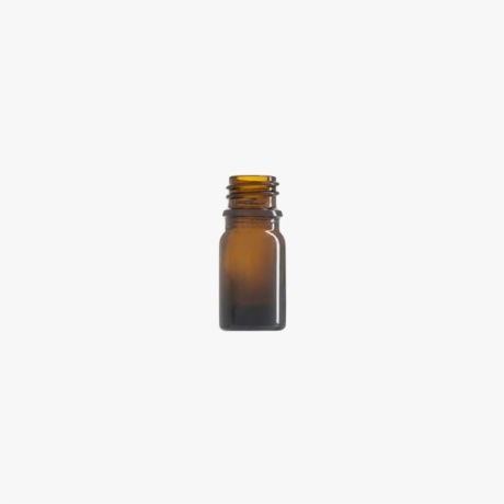 5ml Amber Euro Round Glass Bottle