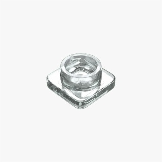 5ml Square Clear Glass Child Resistant Concentrate Jar