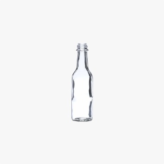 5oz Clear Glass Woozy Sauce Bottle