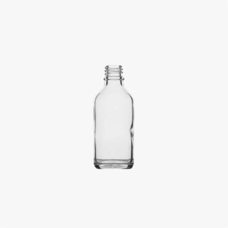60ml Clear Euro Round Glass Bottle