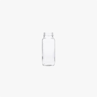 8oz (240ml) Flint (Clear) Wide Mouth French Square Glass Bottle