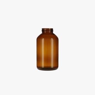 950cc (32oz) Amber Wide Mouth Round Glass Bottle