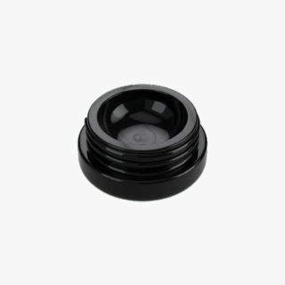 9ml Solid Black Glass Child Resistant Concentrate Jar