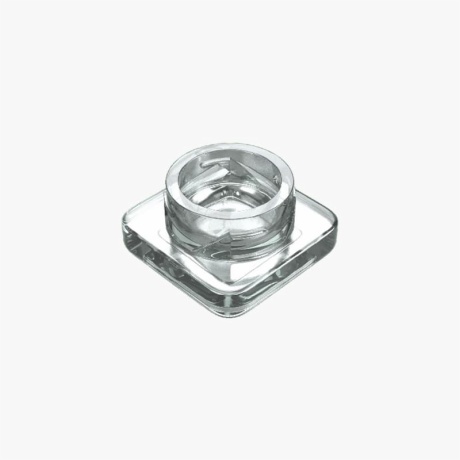 9ml Square Child Resistant Clear Glass Concentrate Jar
