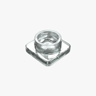 9ml Square Child Resistant Clear Glass Concentrate Jar