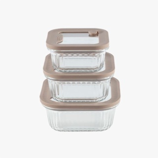 Airtight Lid Food Storage Glass Container