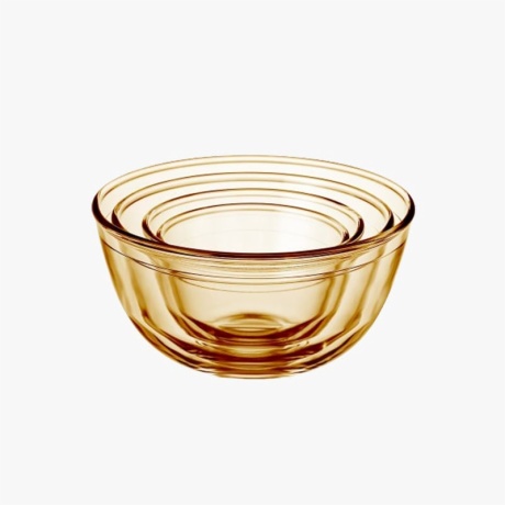 Amber Borosilicate Glass Mixing Bowl